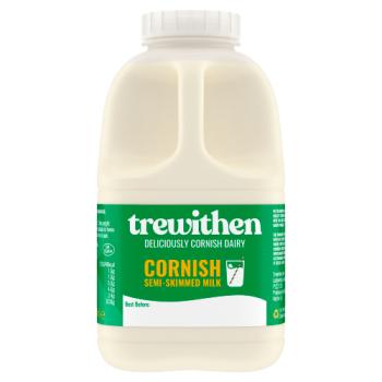 Trewithen Cornish Semi-Skimmed Milk 1 Pint/568ml