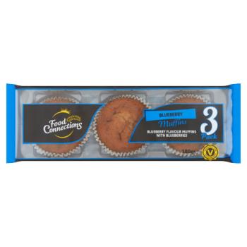 Food Connections 3 Blueberry Muffins 180g