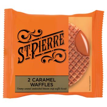 St Pierre 2 Caramel Waffles 80g