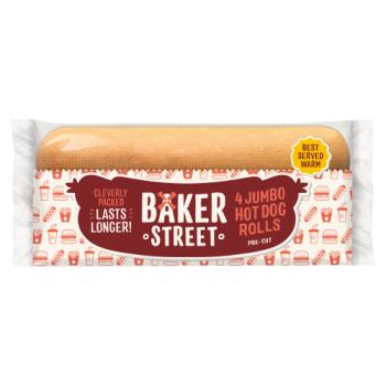 Baker Street 4 Jumbo Hot Dog Rolls