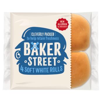 B St Soft White Rolls    4pk