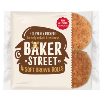 B St Brown Soft Rolls    4pk