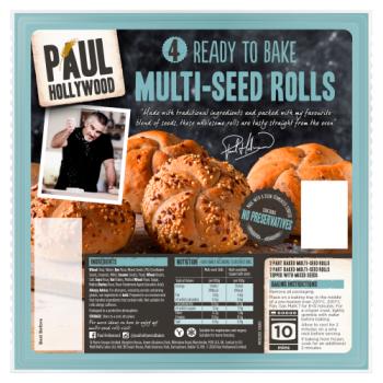 Paul Hollywood 4 Ready To Bake Multi-seed Rolls