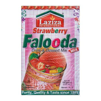 Laziza Strawberry Falooda Drink & Dessert Mix 195g 