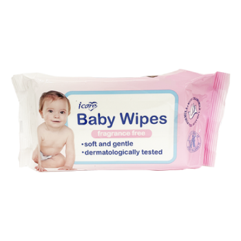 Icare Baby Wipes Fragrance Free 60pk 