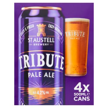 St Austell Brewery Tribute Pale Ale 4 x 500ml