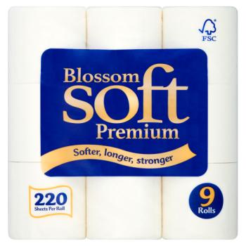 Bloomsoft White Toilet Rolls