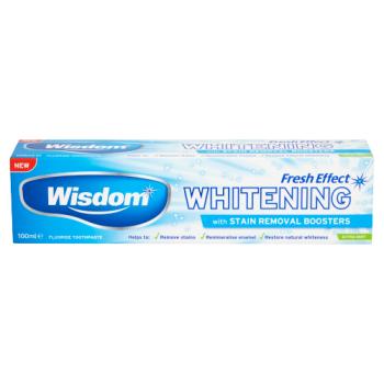 Wisdom Fresh Effect Whitening Fluoride Toothpaste Extra Mint 100ml