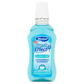 Wisdom Fresh Effect Mild Mint Antibacterial Mouthwash 300ml