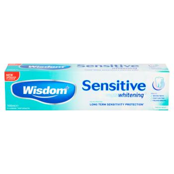 Wisdom Sensitive Whitening Fresh Mint Fluoride Toothpaste 100ml