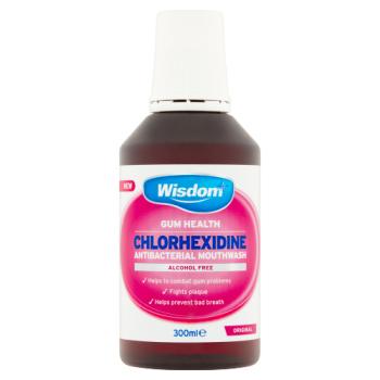 Wisdom Chlorhexidine Antibacterial Mouthwash Original 300ml
