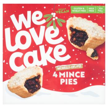 We Love Cake 4 Festive Mince Pies 220g