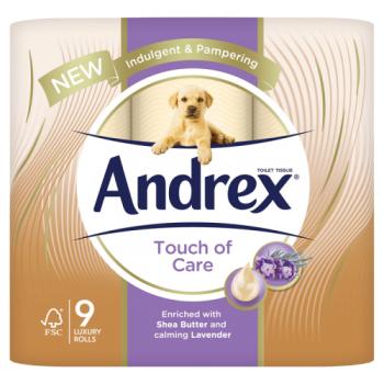 Andrex Smooth Touch 9 Toilet Rolls
