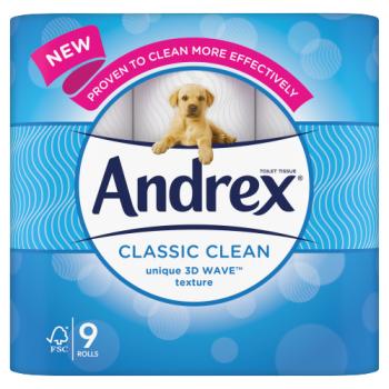 Andrex 9roll Classic Clean White