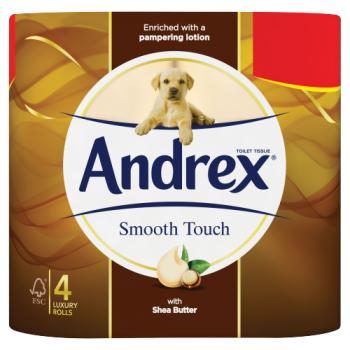 Andrex £2.25 Smth Touch  4roll
