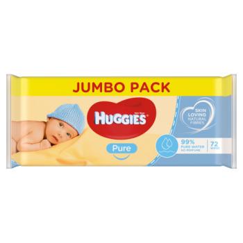 Huggies Pure Jumbo Pack 72 Wipes