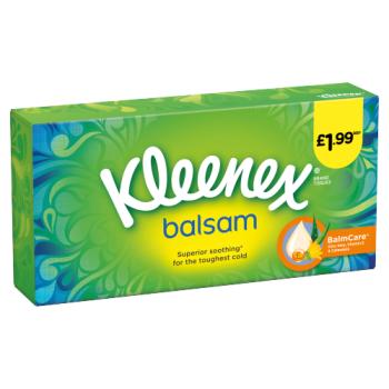 Kleenex® Balsam Tissues PM £1.99