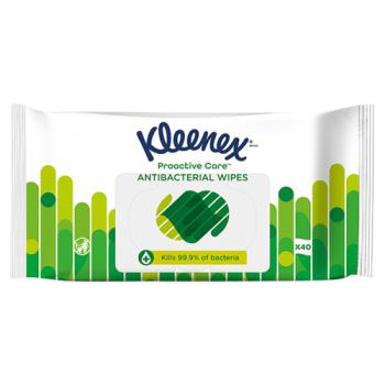 Kleenex Water Wipes Antibacterial 40's
