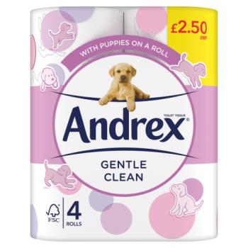 Andrex £2.50 Gentle Clean4roll