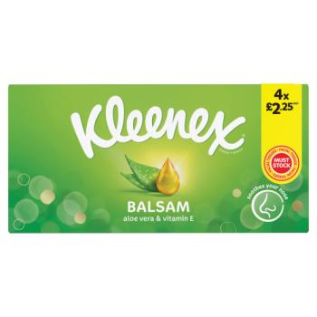 Kleenex Balsam Tissues 4 Boxes
