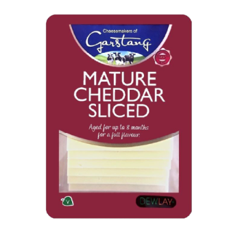 Dewlay Sliced Mature White Cheddar 200g 