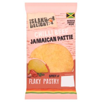 Island Delight Chilli Beef Jamaican Flaky Pattie 140g