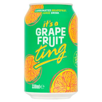 Ting Carbonated Grapefruit Juice Drink 330ml