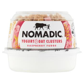 Nomadic Yogurt & Oat Clusters Raspberry Fudge 169g