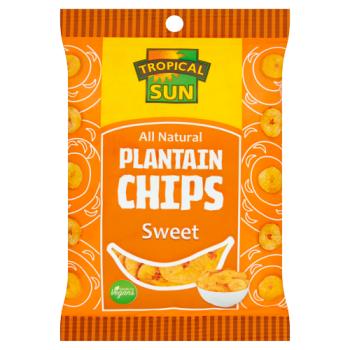 Tropical Sun Plantain Chips Sweet 40g