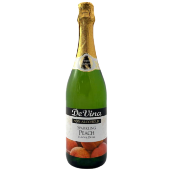DeVina Sparkling Peach Flavour Drink Non-Alcoholic 750ml 