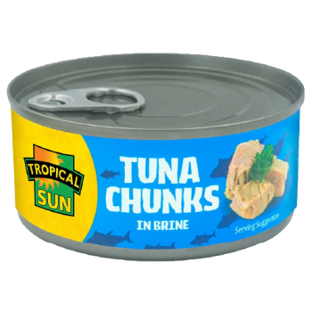 Tropical Sun Tuna Chunks in Brine 160g 