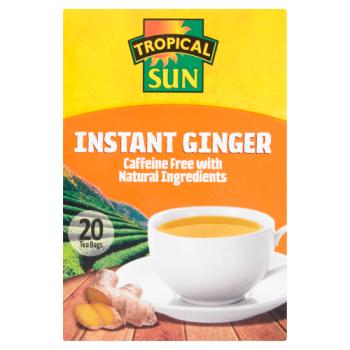 Tropical Sun Instant Ginger 20 Tea Bags 140g