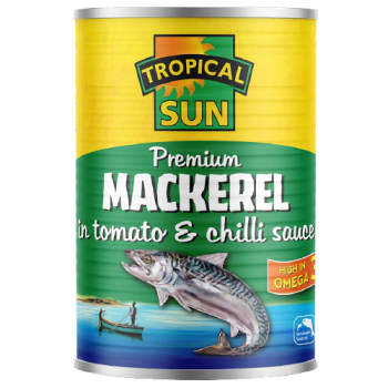 Tropical Sun Mackerel in Tomato & Chilli Sauce 400g 