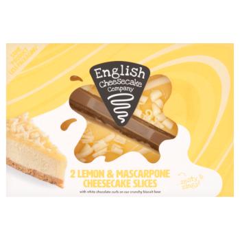English Cheesecake Company 2 Lemon & Mascarpone Cheesecake Slices 214g