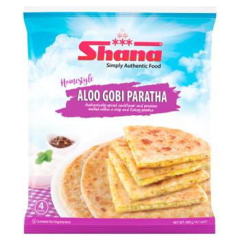 Shana Homestyle Aloo Gobi Stuffed Paratha 4 Pieces 400g