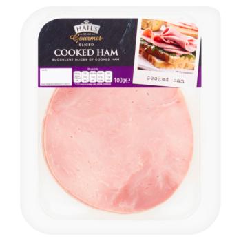 Halls Gourmet Sliced Cooked Ham 100g