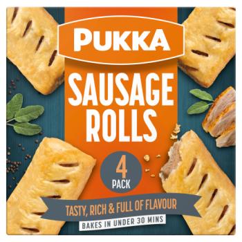 PUKKA 4 Sausage Rolls 360g