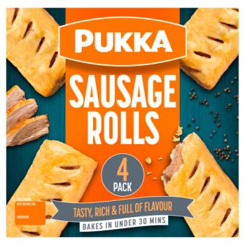 Pukka 4 Sausage Rolls 360g