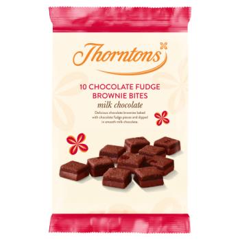 Thorntons 10 Milk Chocolate Fudge Brownie Bites