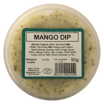 Classic Cuisine Birmingham Mango Dip 90g 