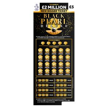 National Lottery £5 £2,000,000 Black Pearl Deluxe Scratchcard Game