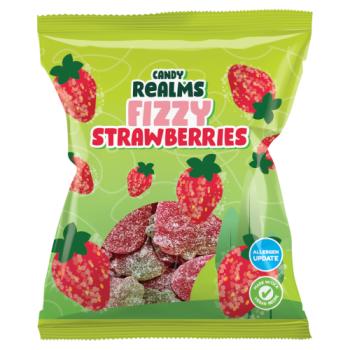 Candy Realms Fizzy Strawberries 190g