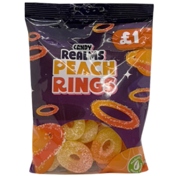 Candy Realms Peach Rings 160g PM £1 