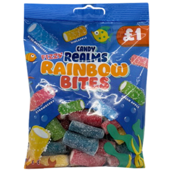 Candy Realms Fizzy Rainbow Bites 160g PM £1 