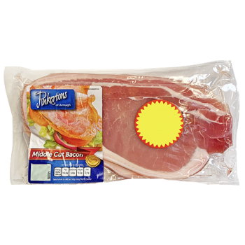 Pinkerton's of Armagh Middle Cut Bacon 350g 