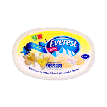 Everest Ices Vanilla Ice Cream 1L 