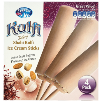 Everest Ices Kulfi Dairy Shahi Ice Ceam Sticks 4pk 
