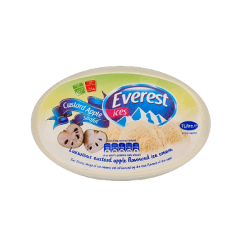 Everest Custard Apple Ice Cream 1L 