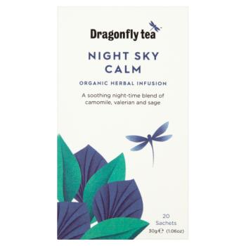 Dragonfly Tea Night Sky Calm 20 Organic Herbal Infusion Sachets 30g