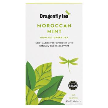 Dragonfly Tea Moroccan Mint Organic Green Tea 20 Sachets 40g
